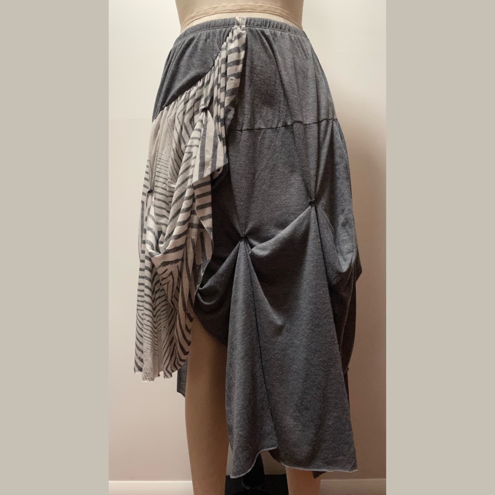Religion Tiered Tube Tunic/Dress/Skirt – Grey/White Size M (2)